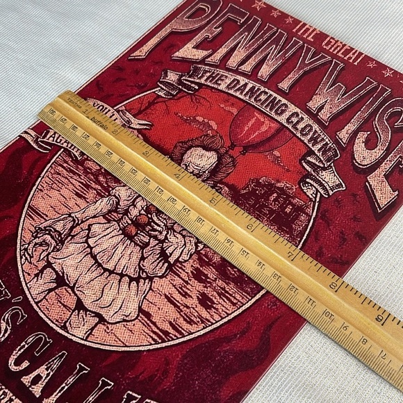 Vintage Vibe NWOT The Great Pennywise The Dancing Clown Metal Sign Red Horror - Picture 4 of 6